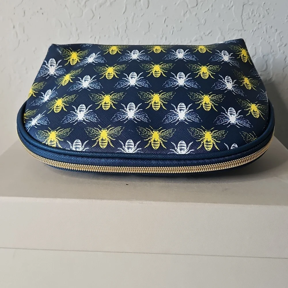 Dabney Lee Navy Cosmetic Bag, Bees 🐝🐝🐝